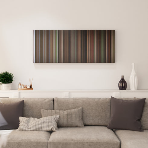 Living room interior with Return to Me Frome on the wall