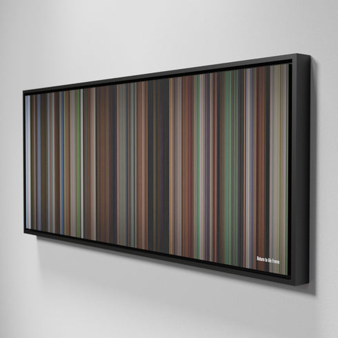 Side view of Framed Buff's of Return to Me Frome on the wall