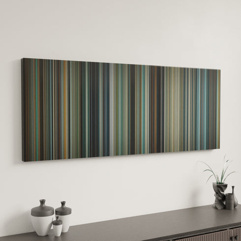 Man of Steel canvas art in modern interior - movie color palette