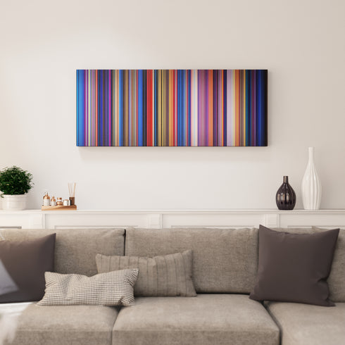Fantasia canvas print in living room - film wall decor