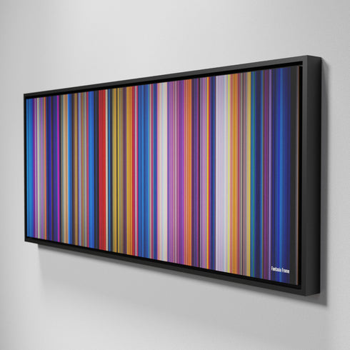 Side view of Framed Buff's of Fantasia Frome on the wall