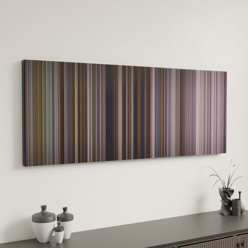 Miracle canvas art in modern interior - movie color palette