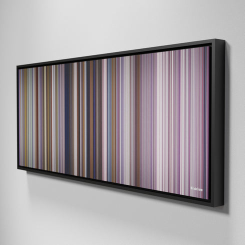 Side view of Framed Buff's of Miracle Frome on the wall