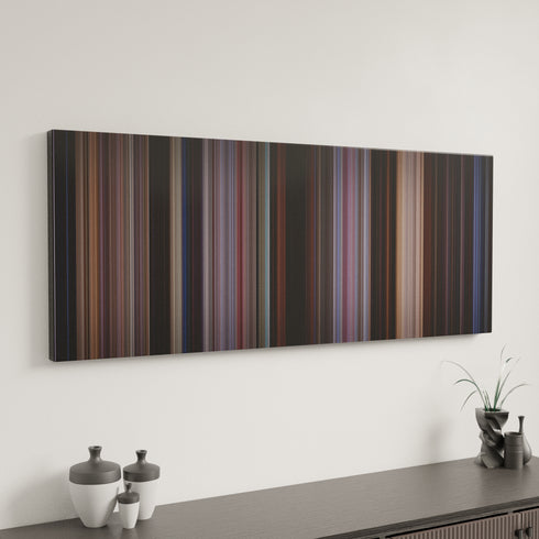 Lethal Weapon canvas art in modern interior - movie color palette