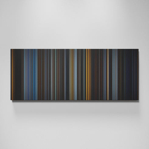 V for Vendetta movie canvas wall art - color palette print