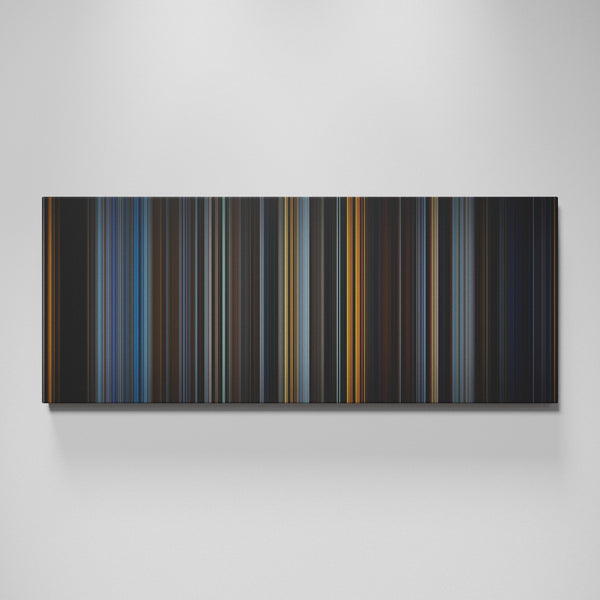 V for Vendetta movie canvas wall art - color palette print