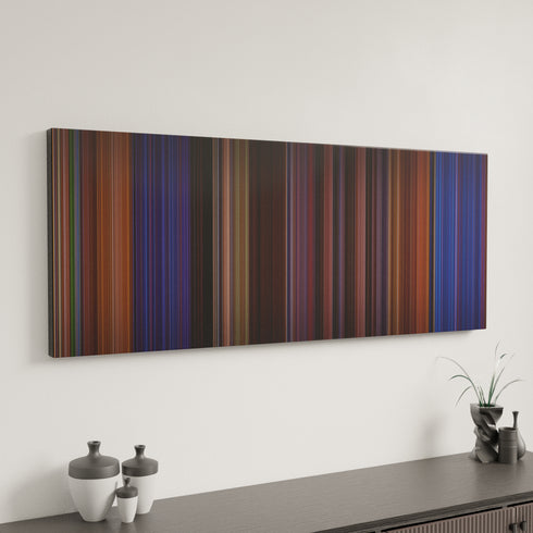 Ready to Rumble canvas art in modern interior - movie color palette