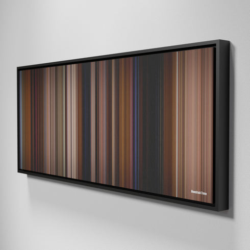 Side view of Framed Buff's of Moonstruck Frome on the wall