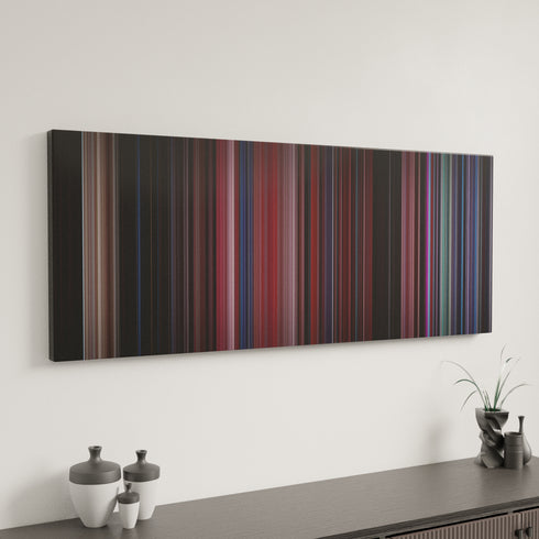The Rocky Horror Picture Show canvas art in modern interior - movie color palette