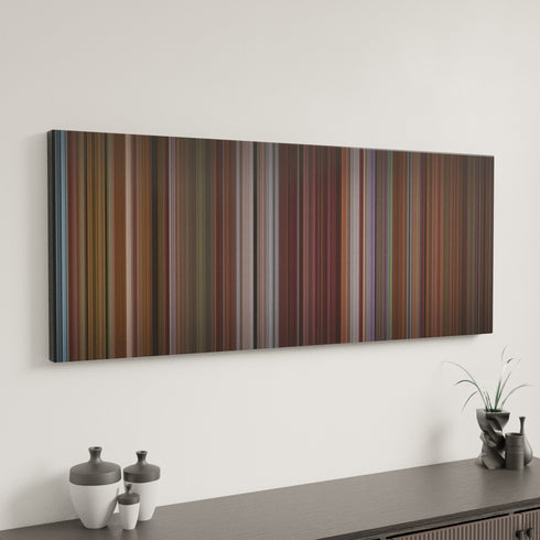 The Room canvas art in modern interior - movie color palette