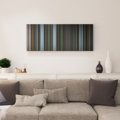 Person of Interest: If-Then-Else canvas print in living room - film wall decor