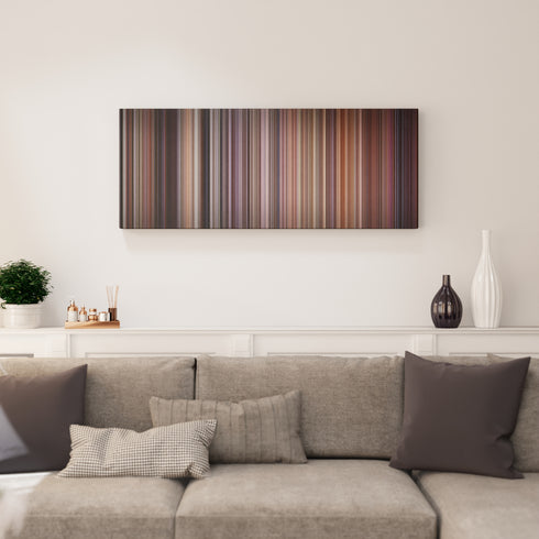 Living room interior with The Fugitive Frome on the wall