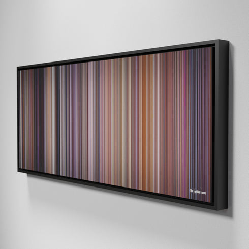 Side view of Framed Buff's of The Fugitive Frome on the wall