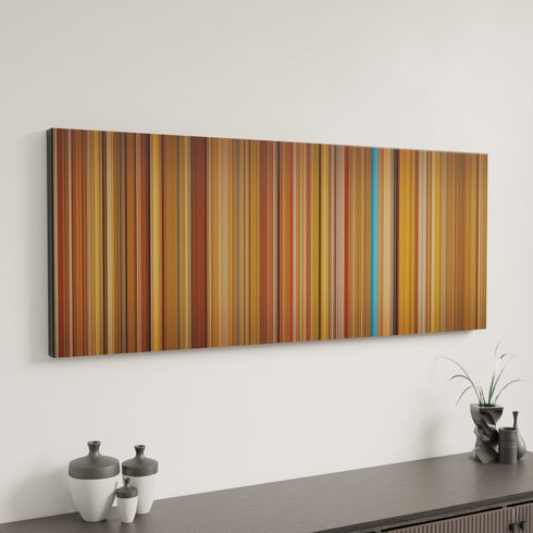 The Royal Tenenbaums canvas art in modern interior - movie color palette