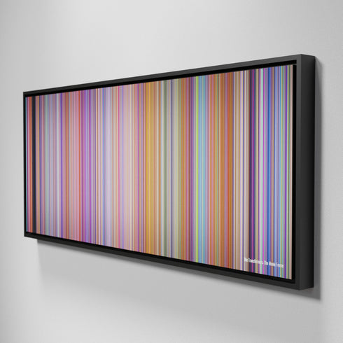 Side view of Framed Buff's of The Transformers: The Movie Frome on the wall