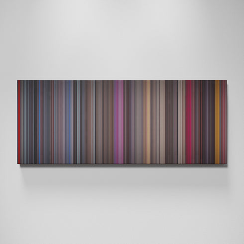 White Christmas movie canvas wall art - color palette print