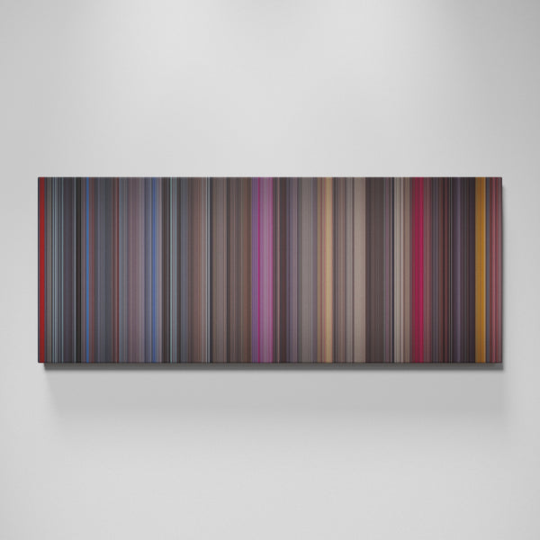 White Christmas movie canvas wall art - color palette print