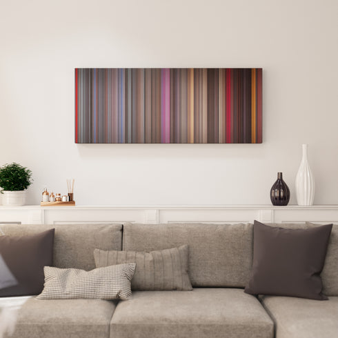 White Christmas canvas print in living room - film wall decor