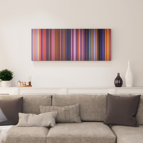 Coco canvas print in living room - film wall decor