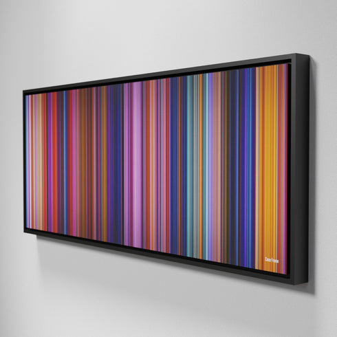 Side view of Framed Buff's of Coco Frome on the wall