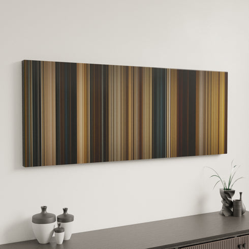 300 canvas art in modern interior - movie color palette