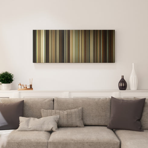 Zodiac canvas print in living room - film wall decor