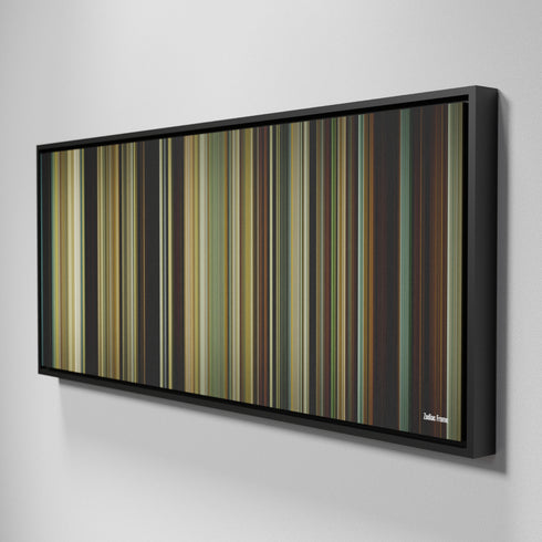 Side view of Framed Buff's of Zodiac Frome on the wall