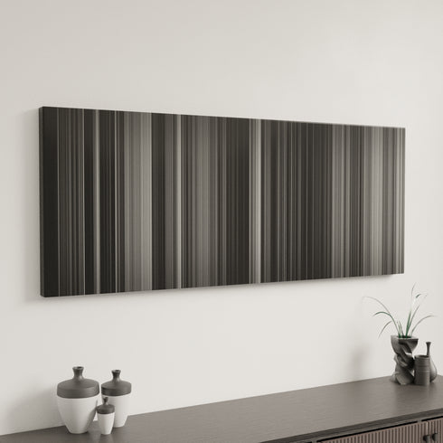 Godzilla canvas art in modern interior - movie color palette