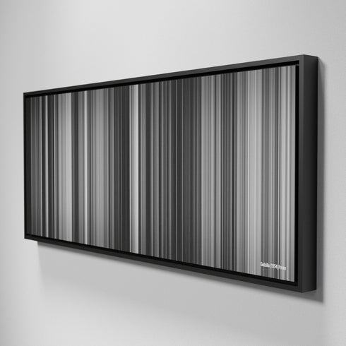 Side view of Framed Buff's of Godzilla Frome (1954) on the wall