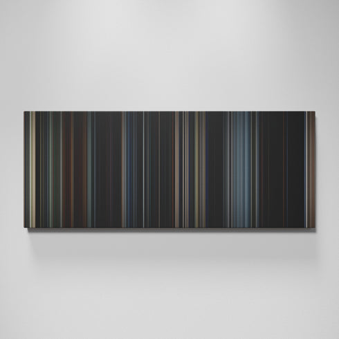 Godzilla movie canvas wall art - color palette print