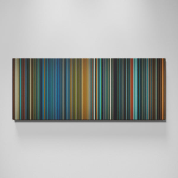 Godzilla: King of the Monsters movie canvas wall art - color palette print