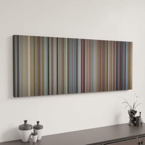 Love Actually canvas art in modern interior - movie color palette