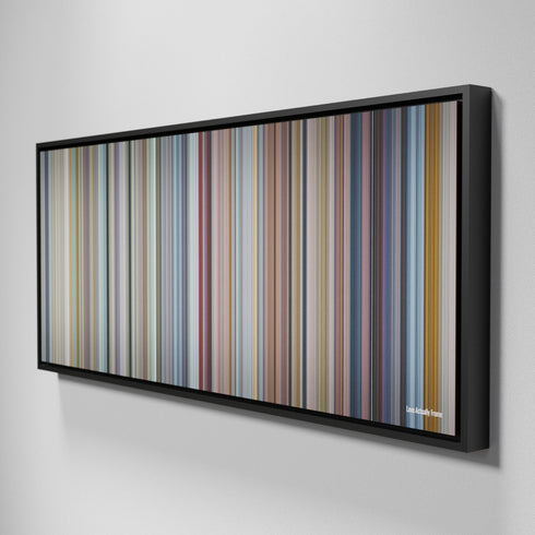 Side view of Framed Buff's of Love Actually Frome on the wall