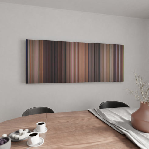 Shag canvas wall art in kitchen - movie decor