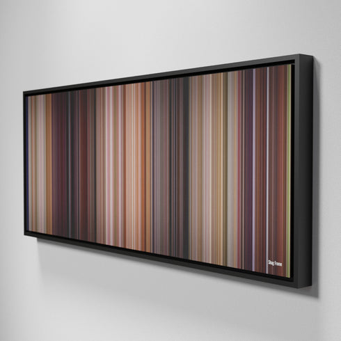 Side view of Framed Buff's of Shag Frome on the wall