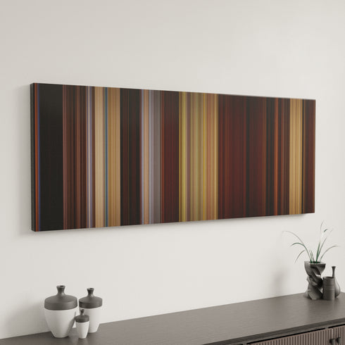 Django Unchained canvas art in modern interior - movie color palette