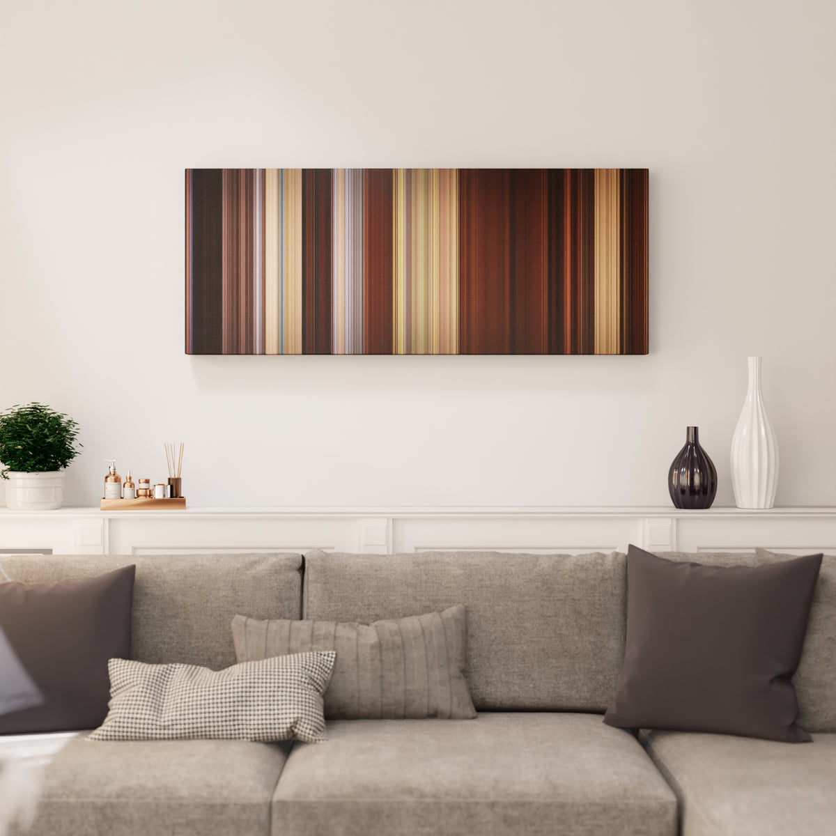 Django Unchained canvas print in living room - film wall decor