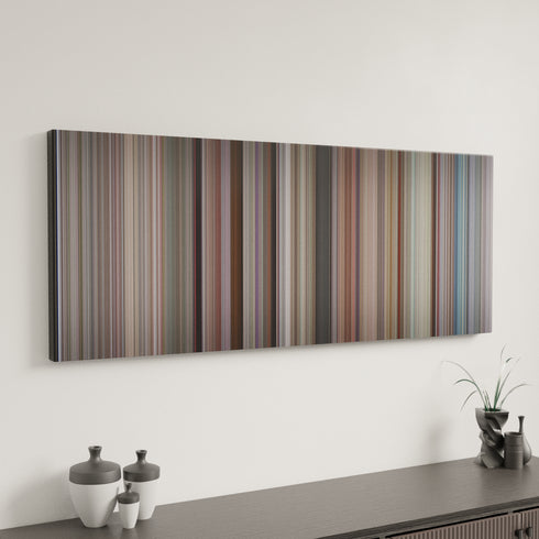 Sliding Doors canvas art in modern interior - movie color palette