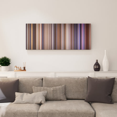 Contact canvas print in living room - film wall decor