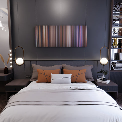 Contact movie canvas in bedroom - wall art display
