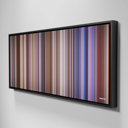 Side view of Framed Buff's of Contact Frome on the wall