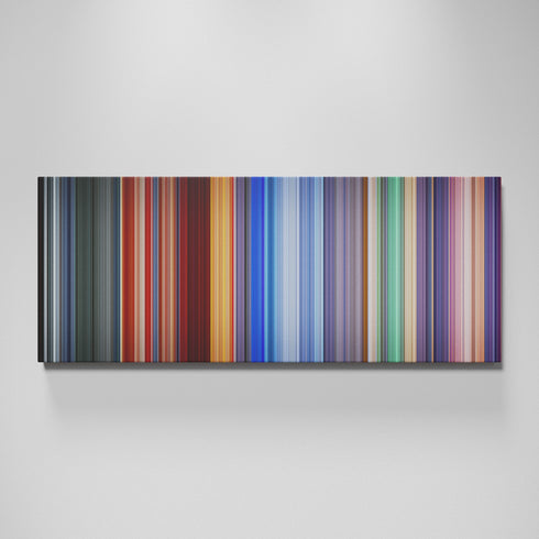 Hero movie canvas wall art - color palette print