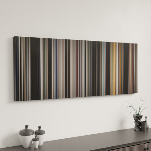 There Will Be Blood canvas art in modern interior - movie color palette