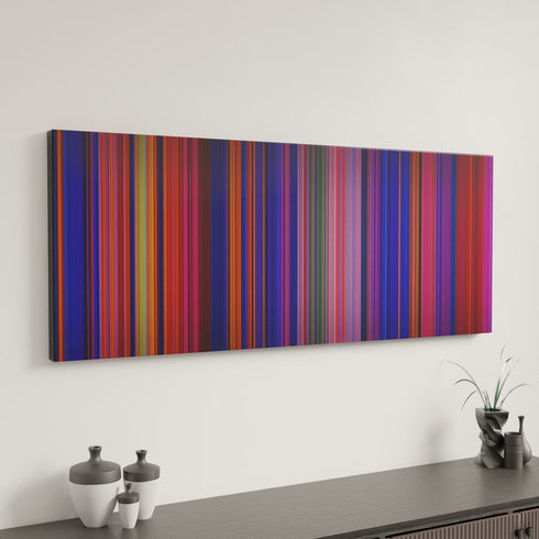 Aladdin canvas art in modern interior - movie color palette