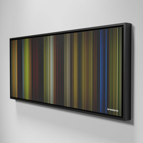 Side view of Framed Buff's of Tuck Everlasting Frome on the wall