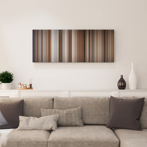 Living room interior with I Love You, Man Frome on the wall