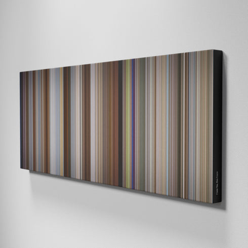 Side view of Buff's of I Love You, Man Frome on the wall