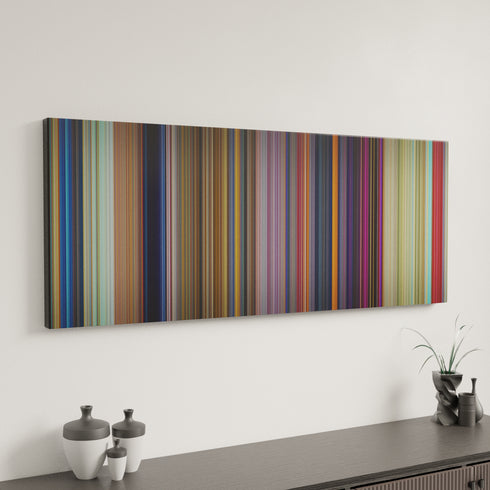 Dumbo canvas art in modern interior - movie color palette