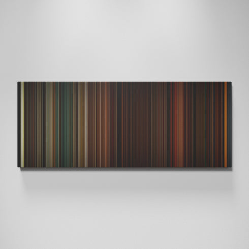 Inglourious Basterds movie canvas wall art - color palette print
