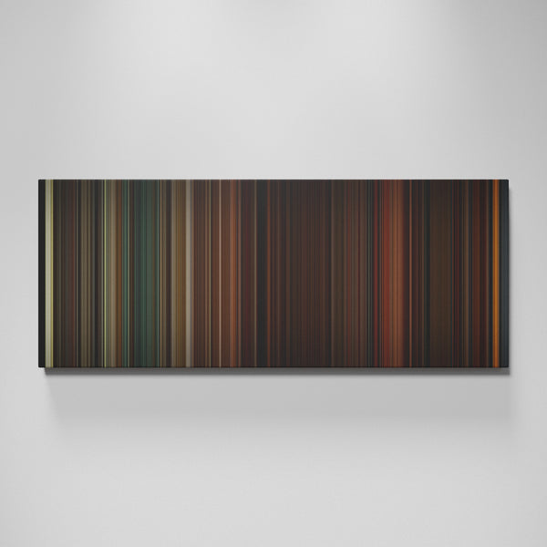 Inglourious Basterds movie canvas wall art - color palette print